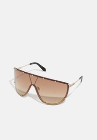 QUAY AUSTRALIA ON SET UNISEX - Gafas de sol - brushed gold-coloured/camel gradient