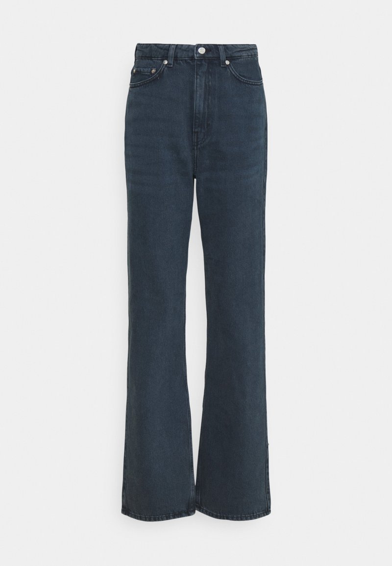 Weekday Straight leg jeans zwartblauw denim