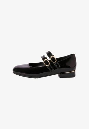 Lipsy BLOCK HEEL DOUBLE STRAP MARY JANE SCHOOL - Balerinos tipo bateliai su dirželiu ties kulkšnimi - black