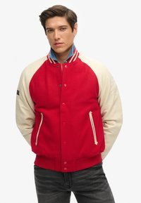Superdry COLLEGE  - Bomber Jacket - varsity red