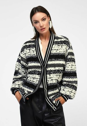 Dixie Cardigan - bianco nero