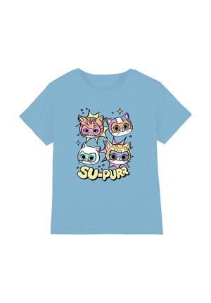 SUPERKITTIES SUPURR - T-Shirt print - light blue