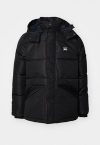 GAP HOODED HEAVYWEIGHT LOGO PUFFER - Ziemas jaka - true black