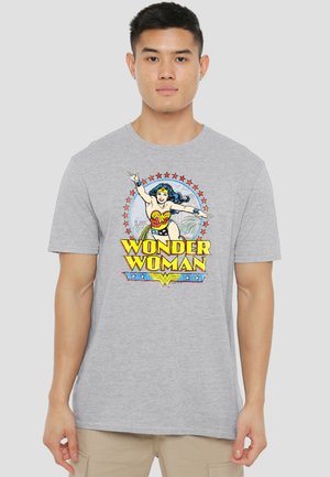 Cotton Soul, DC STAR OF PARADISE ISLAND - T-Shirt print - mottled light grey