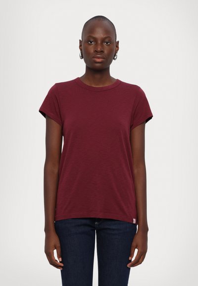 rag & bone THE SLUB - T-shirt basique - burgundy