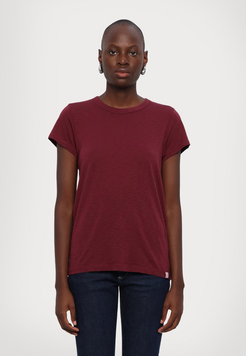 rag & bone THE SLUB - Basic T-shirt - burgundy