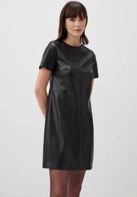 Jimmy Key CREW NECK SHORT SLEEVE MINI - Jurk - black