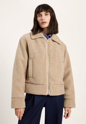 LANIUS, TEDDYJACKE (GRS) - Fleece jacket - chalk