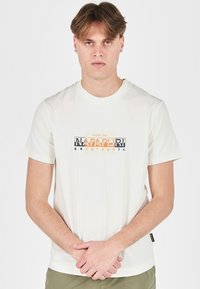 Napapijri T-shirt con stampa - white whisper