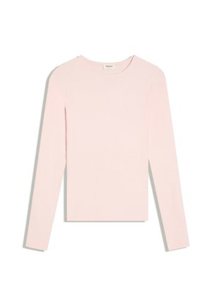 Bershka, LONG SLEEVE ROUND NECK - T-SHIRT - Longsleeve - light pink