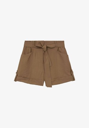 Reiss, REGULAR FIT - AVRIL BELTED BUTTON-TAB SHORT . - Short - neutral