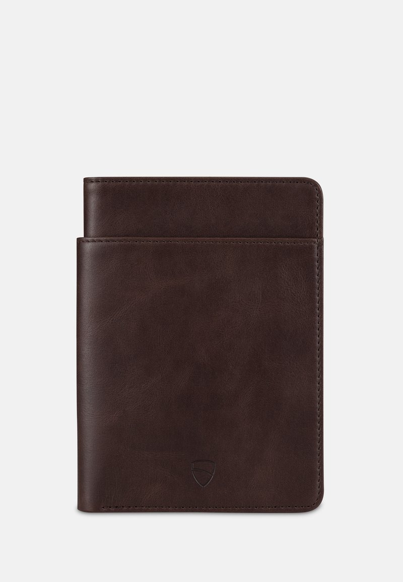 Vaultskin KENSINGTON PASSPORT WITH RFID PROTECTIO UNISEX Portefeuille brown/marron foncé