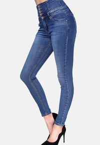 Elara HIGHWAIST - Vaqueros pitillo - blau