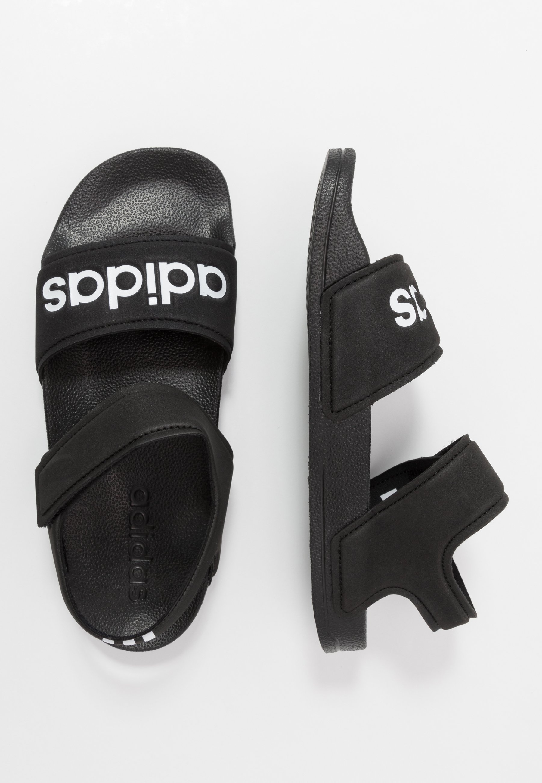 adidas Performance ADILETTE - Badslippers - core black/footwear white/Zwart  - Zalando.nl