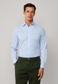 Hackett London SMART CHECK - Camisa - sky blue