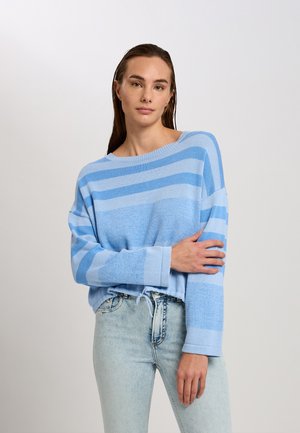 Strickpullover - blue light blue