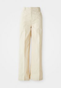 WIDE LEG PANT - Hlače - wood ash