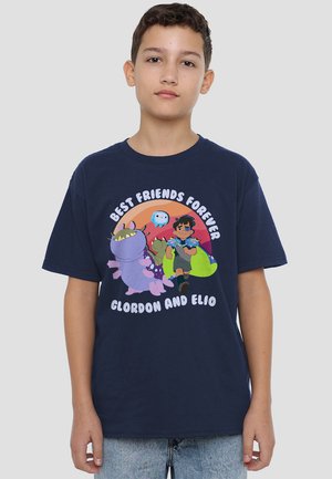 ELIO AND GLORDON BFF - Print T-shirt - dark blue