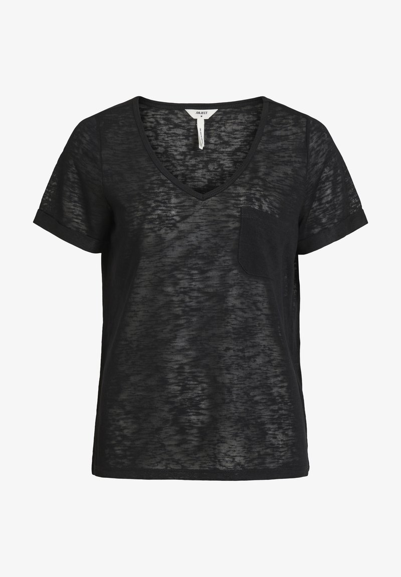 Eenvoudig T-shirt voor dames, zomer, casual, V-hals, T-shirt, bovenstuk, pofmouwen, korte mouwen, top, zwart, XXL Eenvoudig T-shirt voor dames, zomer, casual, V-hals, T-shirt, bovenstuk, pofmouwen, korte mouwen, top, zwart, XXL