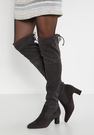 Overknee laarzen - anthracite