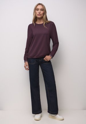 SOFTES MIT RIPPDETAILS - Langarmshirt - rot