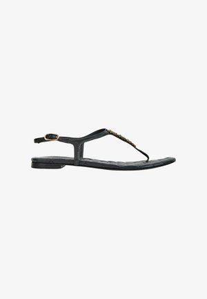 CHANEL, Sandales tongs - black