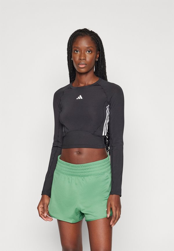 TRAIN ESSENTIALS MATERIAL MIX LONG SLEEVE - Long sleeved top