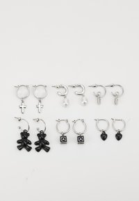 UNISEX 6 PACK - Auskari - silver-coloured