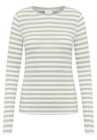 KAHANNE - Hosszú ujjú felső - grey silver lurex chalk stripe