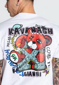 Gianni Kavanagh RAW BEAR TEE - Majica kratkih rukava s printom - white