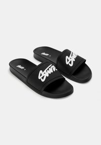 PULL&BEAR BEACH - Sandales de bain - black