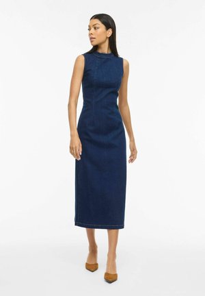 VILA JEANSKLEID VIWIONA MIDI - Jeanskleid - dark blue denim