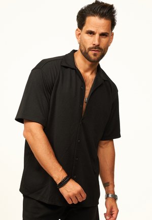 CARISMA, CARISMA KURZARMHEMD STRUKTUR - Shirt - black
