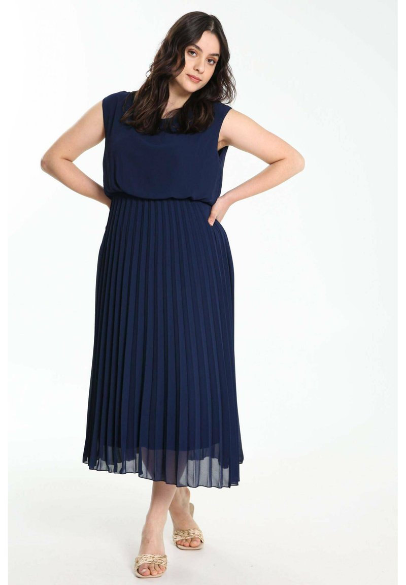 Damen Freizeitkleider | Cassis PLISSÉE UNIE Freizeitkleid marine/blau - RZ27197 Damen Freizeitkleider | Cassis PLISSÉE UNIE Freizeitkleid marine/blau - RZ27197