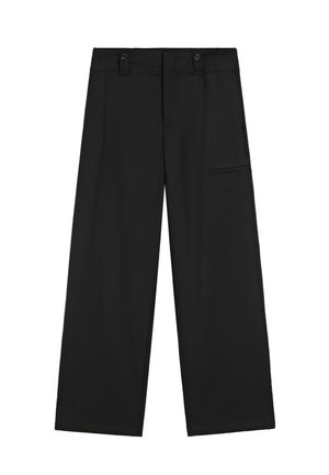 Massimo Dutti, CARGO PANTS WITH HEM BUTTON DETAIL - Broek - black