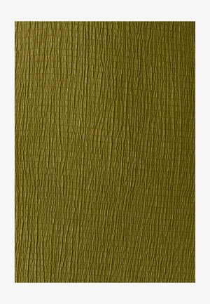 Getextureerd groen materiaal met een ruwe, reliëfoppervlaktepatroon, met verticale en horizontale lijnen voor extra diepte en aantrekkingskracht.