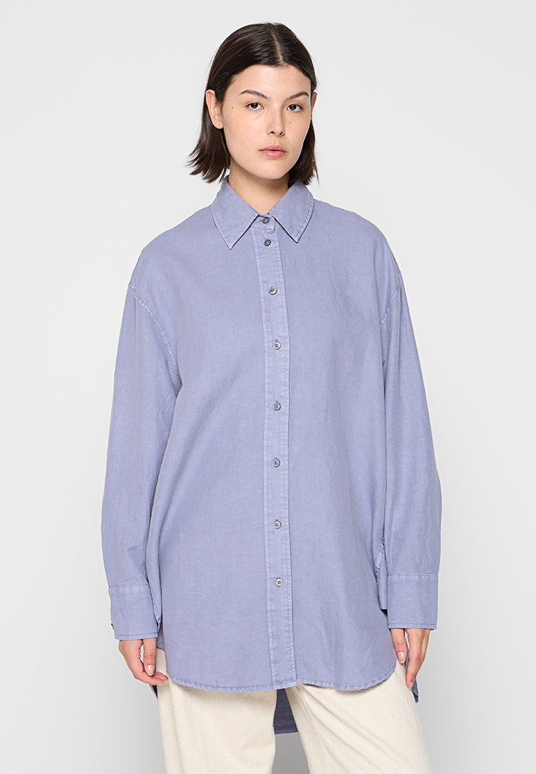 Replay Overhemdblouse blauw