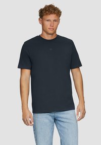 QS MIT LOGO - T-shirt basic - dunkelblau