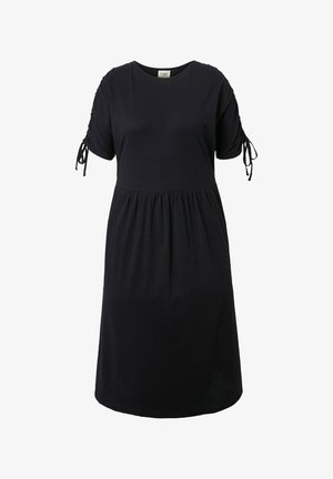 Ulla Popken, RAFFBAND, RUNDHALS - Jerseykjole - black