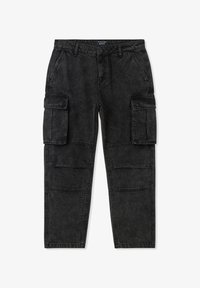 Terranova ACID WASH Jeans baggy nero denim