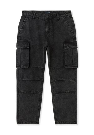 Terranova ACID WASH - Jeans baggy - nero denim