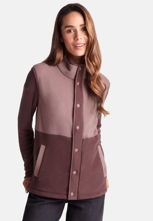 TUNSTON - Waistcoat - mauve dark mauve