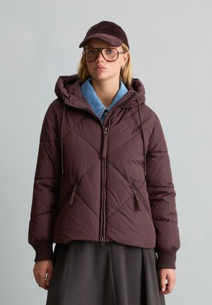 Marc O'Polo DENIM, WOVEN OUTDOOR JACKETS, DIAMOND PUFFER - Зимно яке - espresso brown