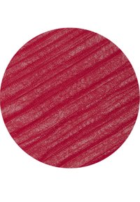 Roter strukturierter Stoff mit einem wellenförmigen Muster und transparenter Qualität. Kreisform, die die filigranen Details und die Farbtiefe hervorhebt.