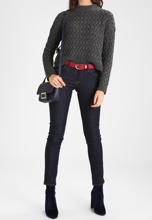 Jersey de punto - mottled dark grey