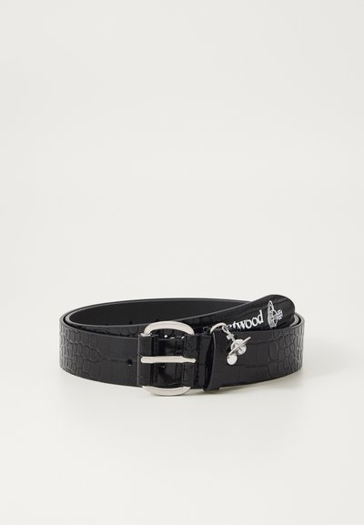Vivienne Westwood WIDE ALEX CHARM BELT UNISEX - Cinto - black
