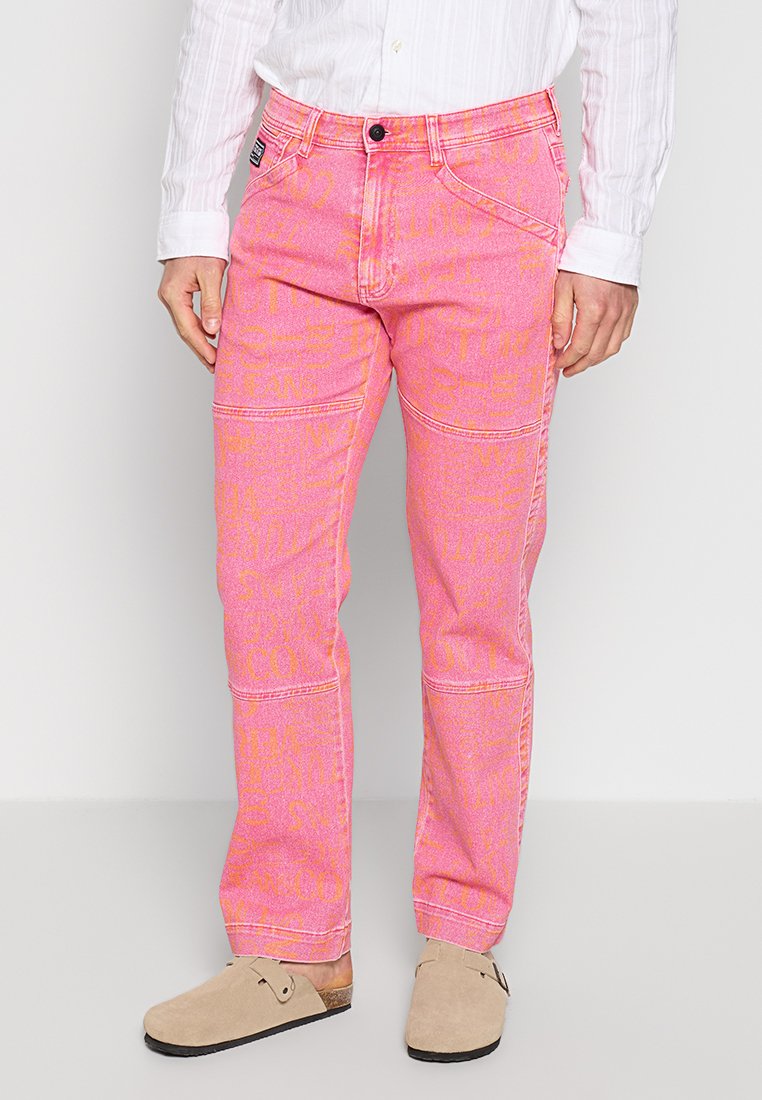 Versace Jeans Couture Straight leg jeans donkerroze