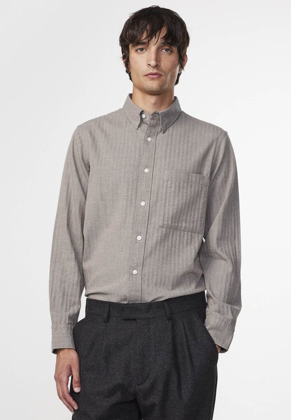 Hemd - khaki melange