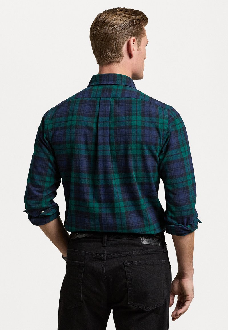 Camicia Oxford Uomo Maniche Lunghe | U.S. POLO ASSN. | Tessuto Elasticizzato Multitone Con Piccolo Logo Ricamato - 4