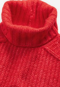 CHUNKY HIGH ROLL NECK - Svetrík - red
